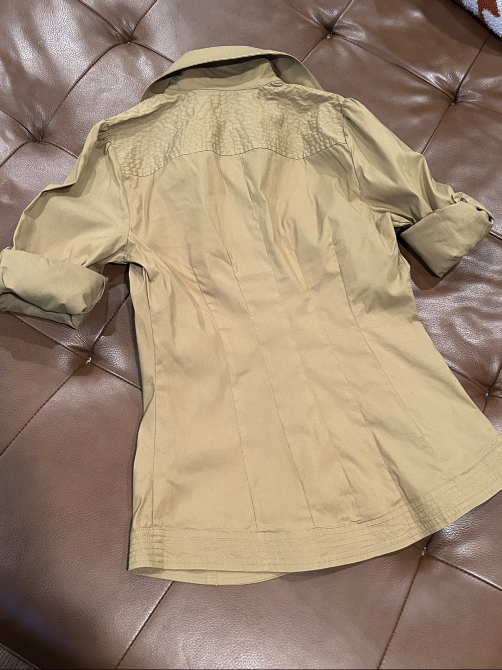 bebe olive green Utility Button-Up Shirt - Picture 5 of 5